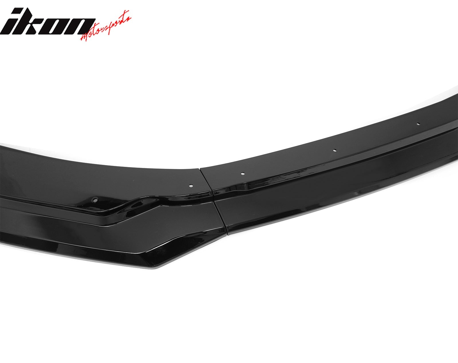 2024-2026 Ford Mustang Front Bumper Lip 5PC Gloss Black ABS Spoiler