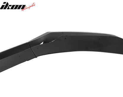 2024-2026 Ford Mustang Front Bumper Lip 5PC Gloss Black ABS Spoiler