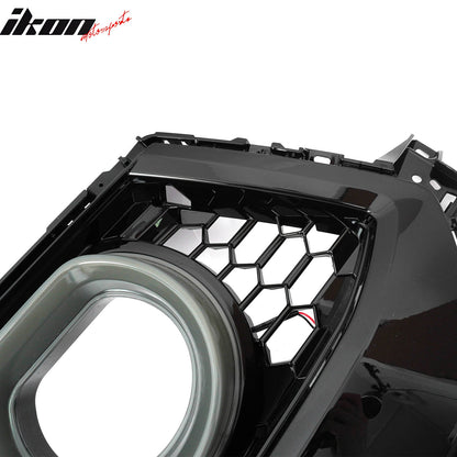 2024-2026 Ford Mustang Front Upper LED Grille Gloss Black ABS V1 Style