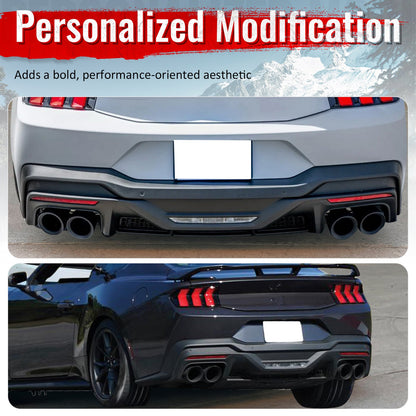 2024-2026 Ford Mustang Dark Horse OE Gloss Black Rear Bumper Diffuser