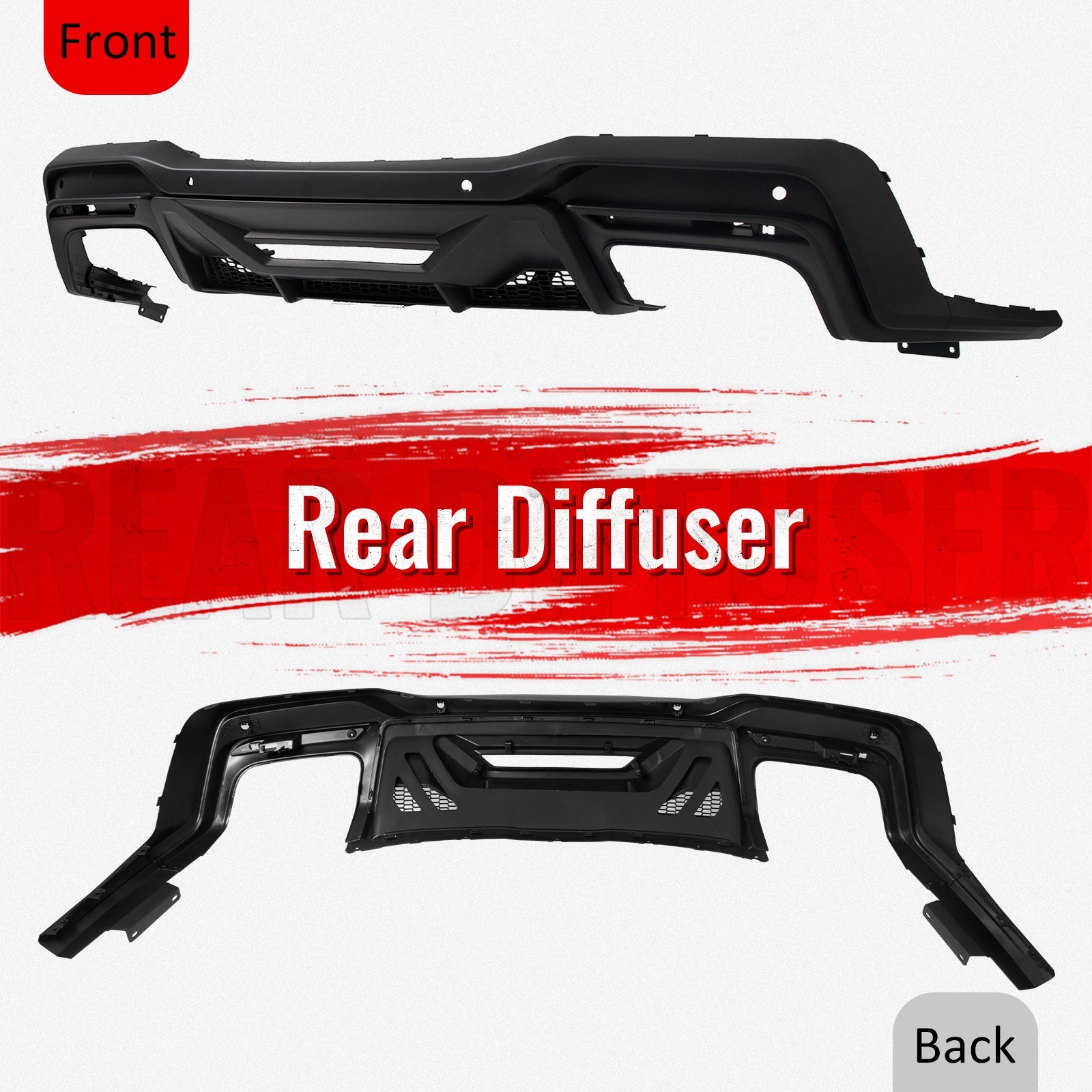 2024-2026 Ford Mustang Dark Horse OE Matte Black Rear Bumper Diffuser