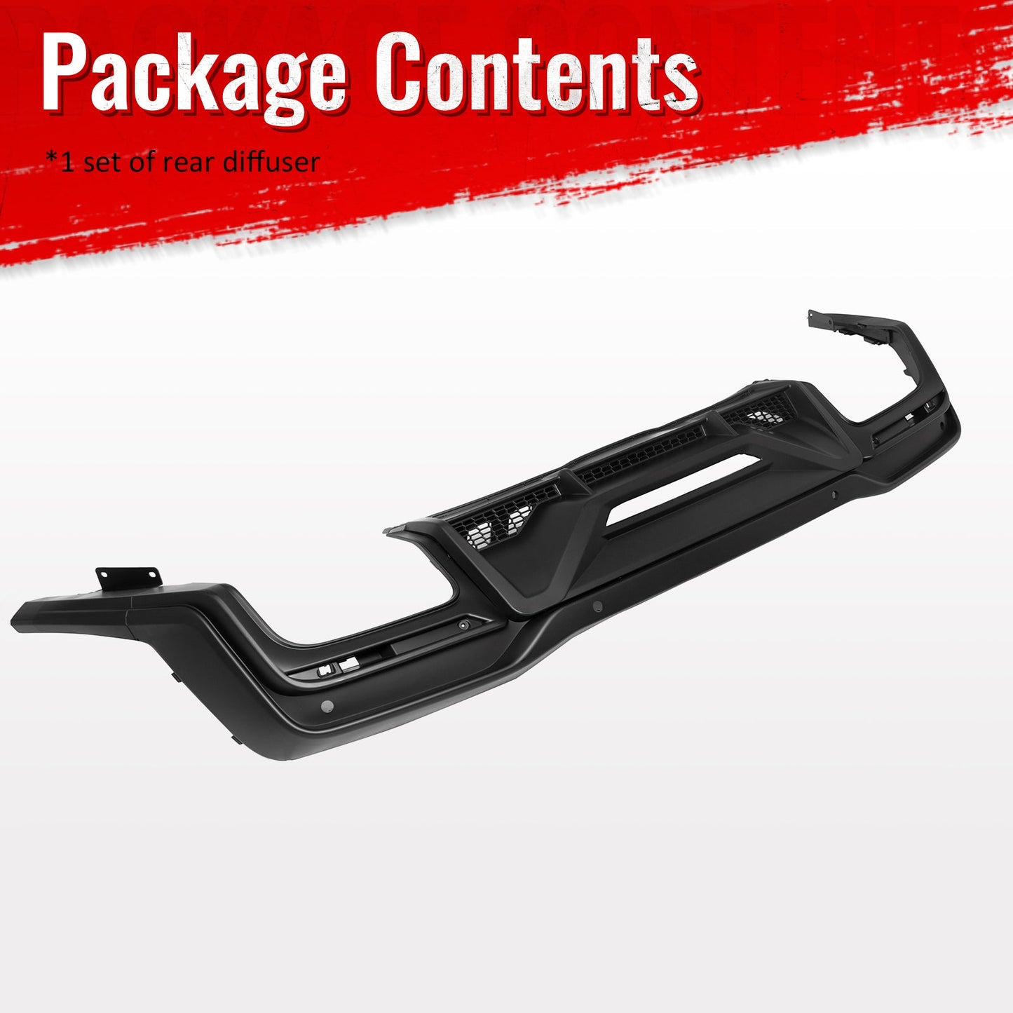 2024-2026 Ford Mustang Dark Horse OE Matte Black Rear Bumper Diffuser