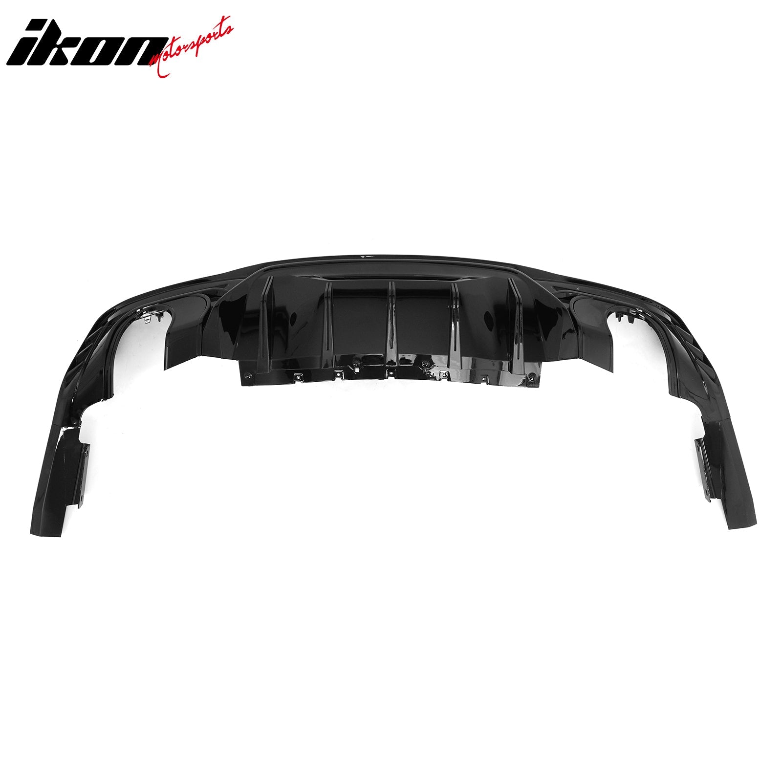 2024-2026 Ford Mustang Rear Diffuser Rock Style Gloss Black