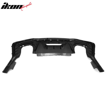 2024-2026 Ford Mustang Rear Diffuser Rock Style Gloss Black