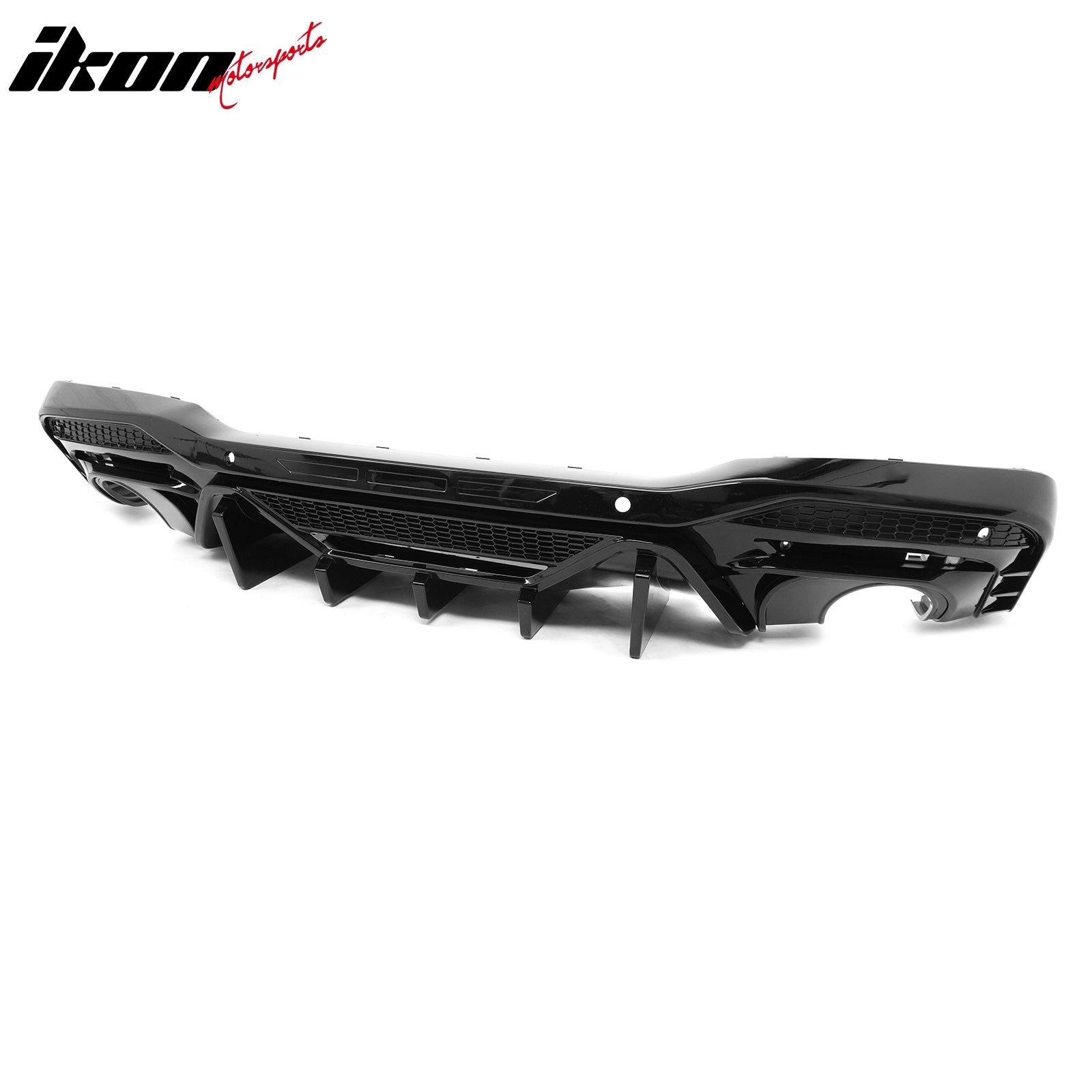 2024-2026 Ford Mustang Rear Diffuser Speed Style Gloss Black