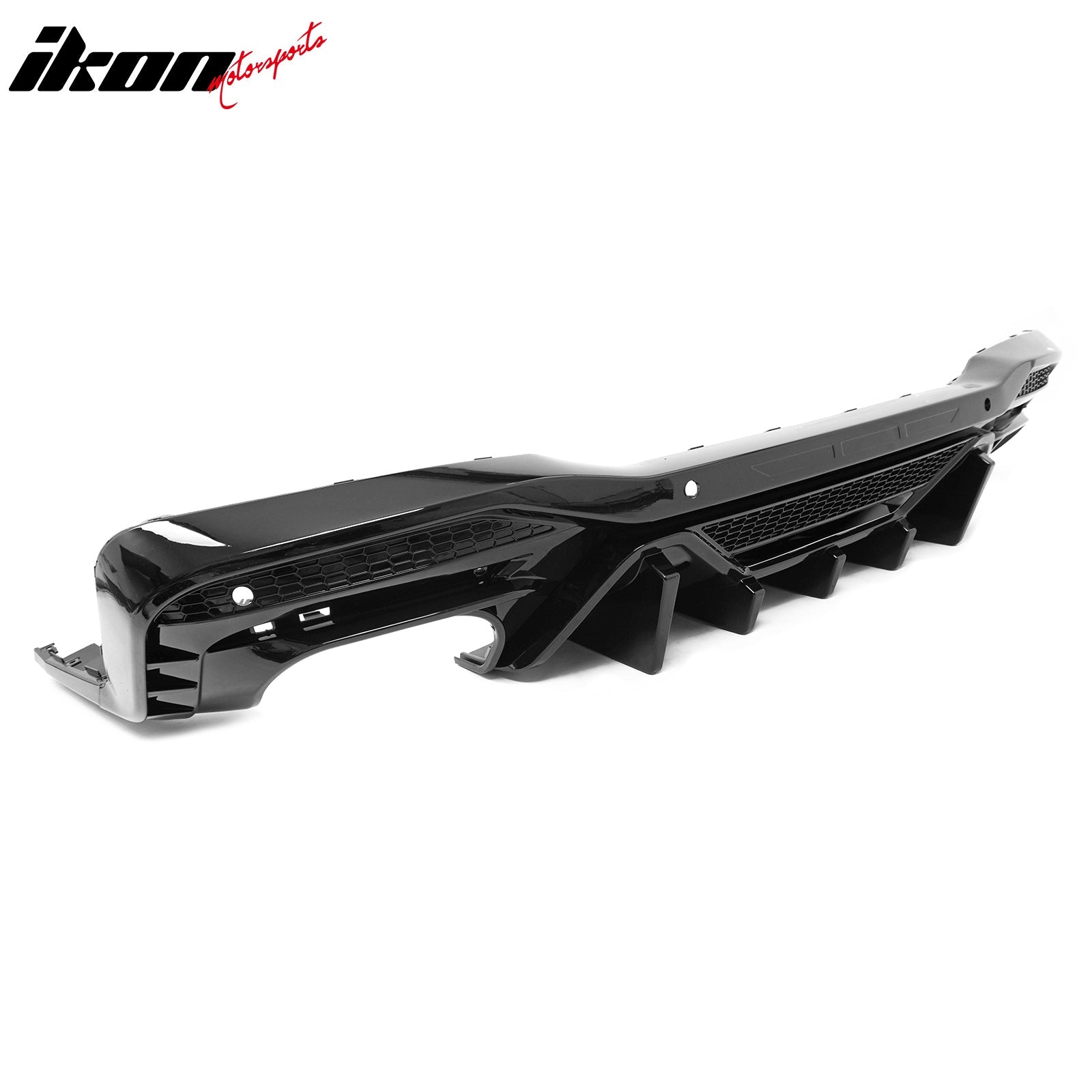 2024-2026 Ford Mustang Rear Diffuser Speed Style Gloss Black