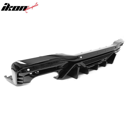 2024-2026 Ford Mustang Rear Diffuser Speed Style Gloss Black
