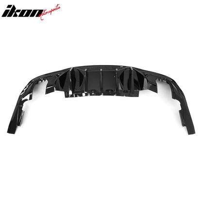 2024-2026 Ford Mustang Rear Diffuser Speed Style Gloss Black