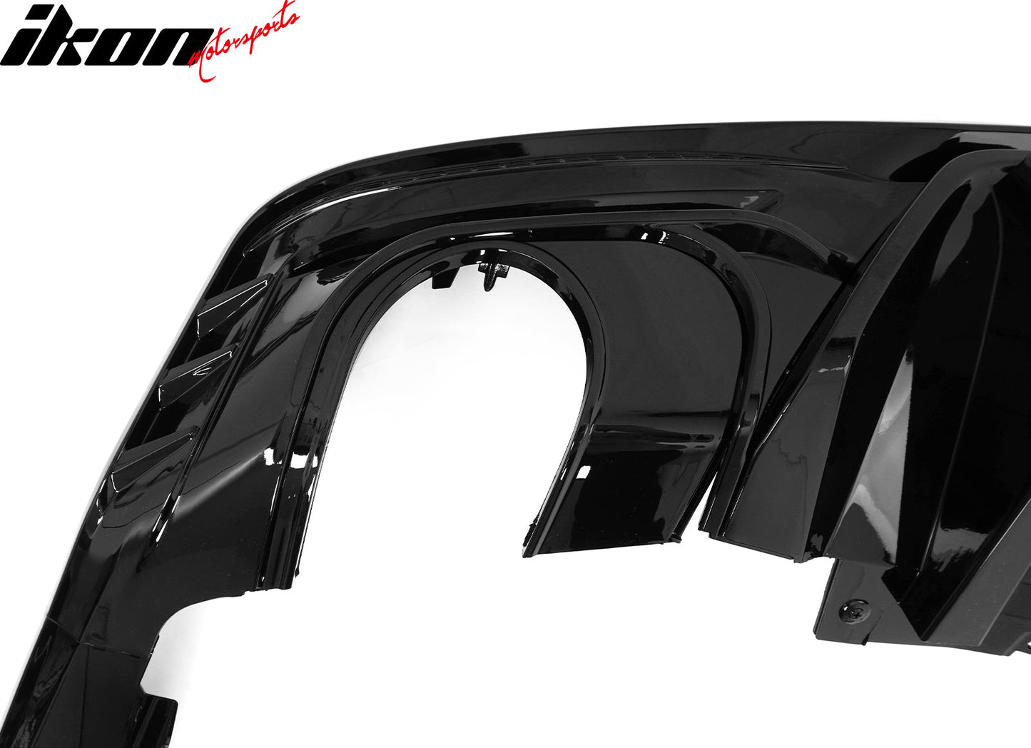 2024-2026 Ford Mustang Rear Diffuser Speed Style Gloss Black