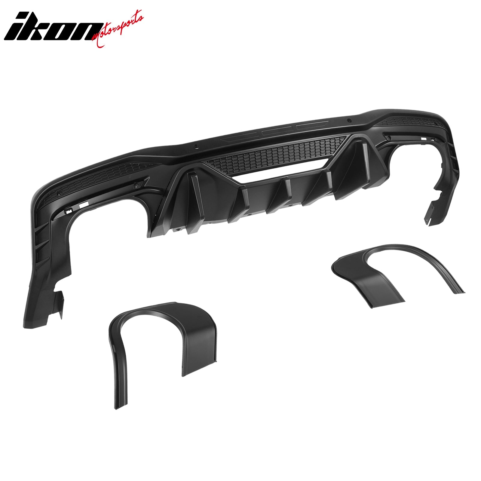 2024-2026 Ford Mustang Rear Diffuser Speed Style Matte Black