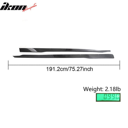 2024-2026 Ford Mustang OE Style 2PCS Side Skirts Panel Carbon Fiber CF