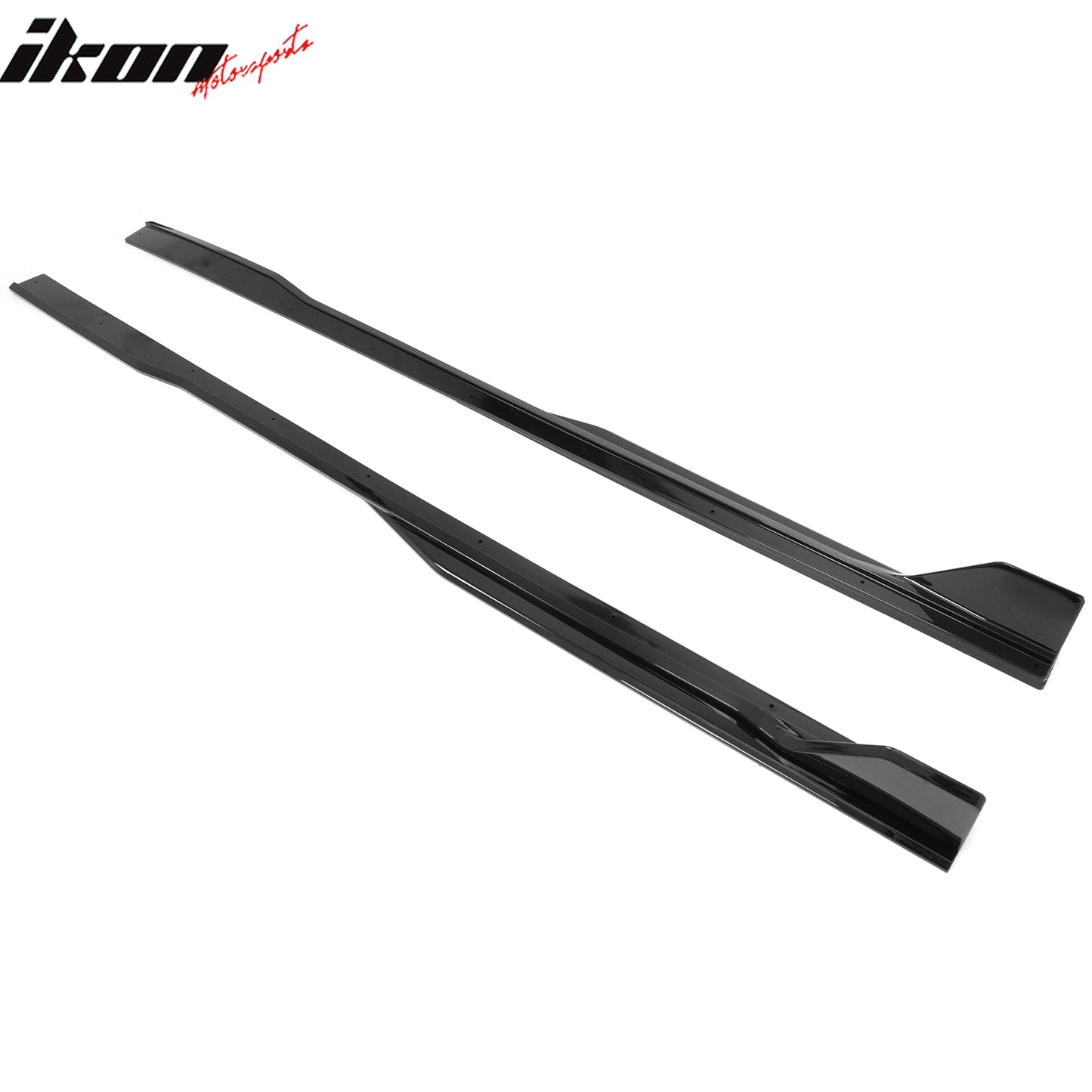 2024-2026 Ford Mustang Side Skirt GT500 Style Rocker Panel Gloss Black