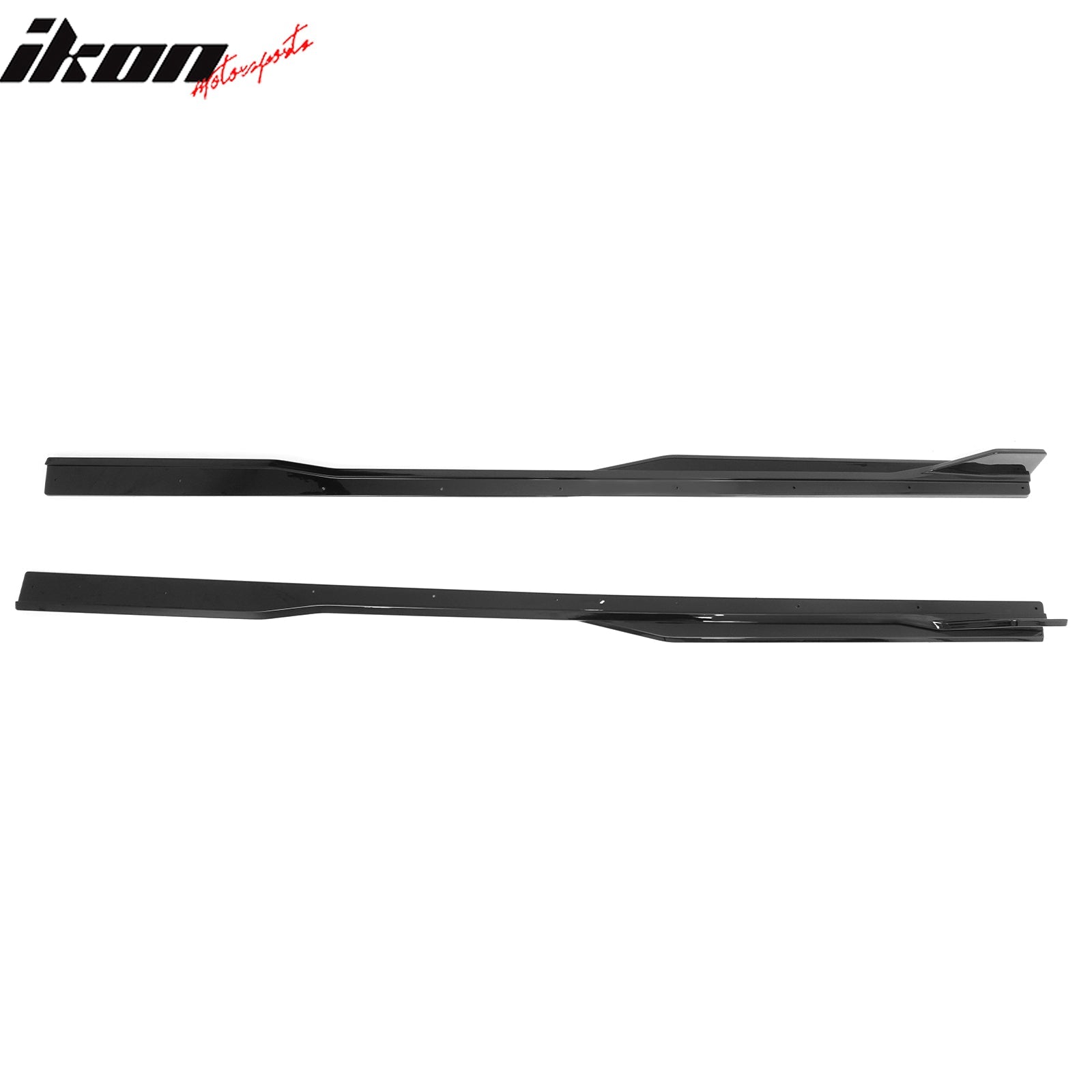 2024-2026 Ford Mustang Side Skirt GT500 Style Rocker Panel Gloss Black