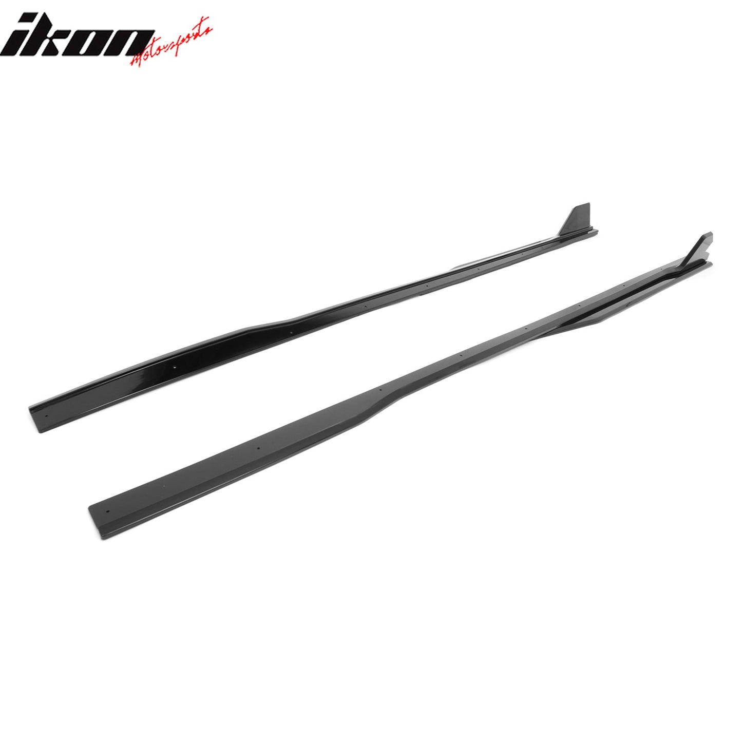 2024-2026 Ford Mustang Side Skirt GT500 Style Rocker Panel Gloss Black