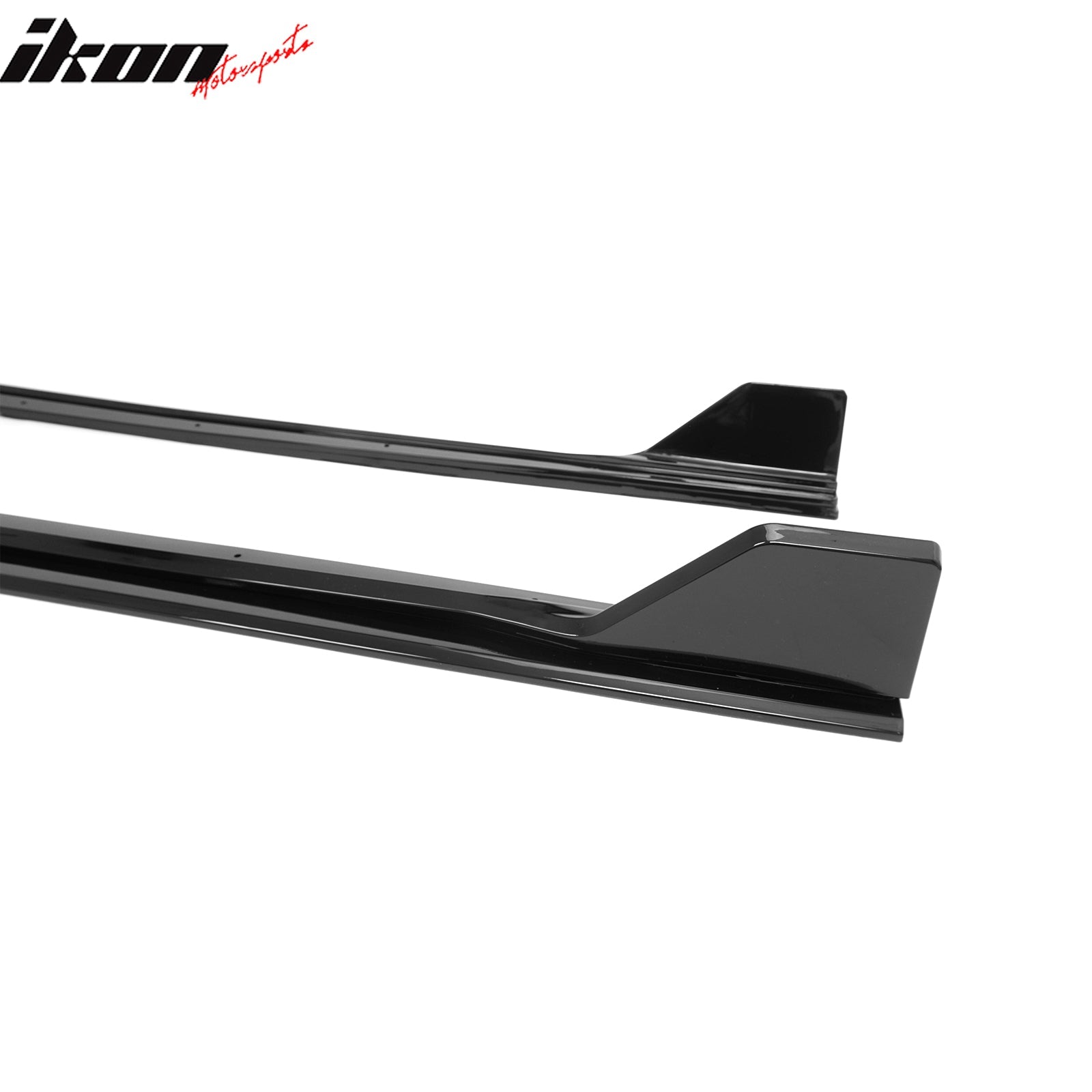 2024-2026 Ford Mustang Side Skirt GT500 Style Rocker Panel Gloss Black