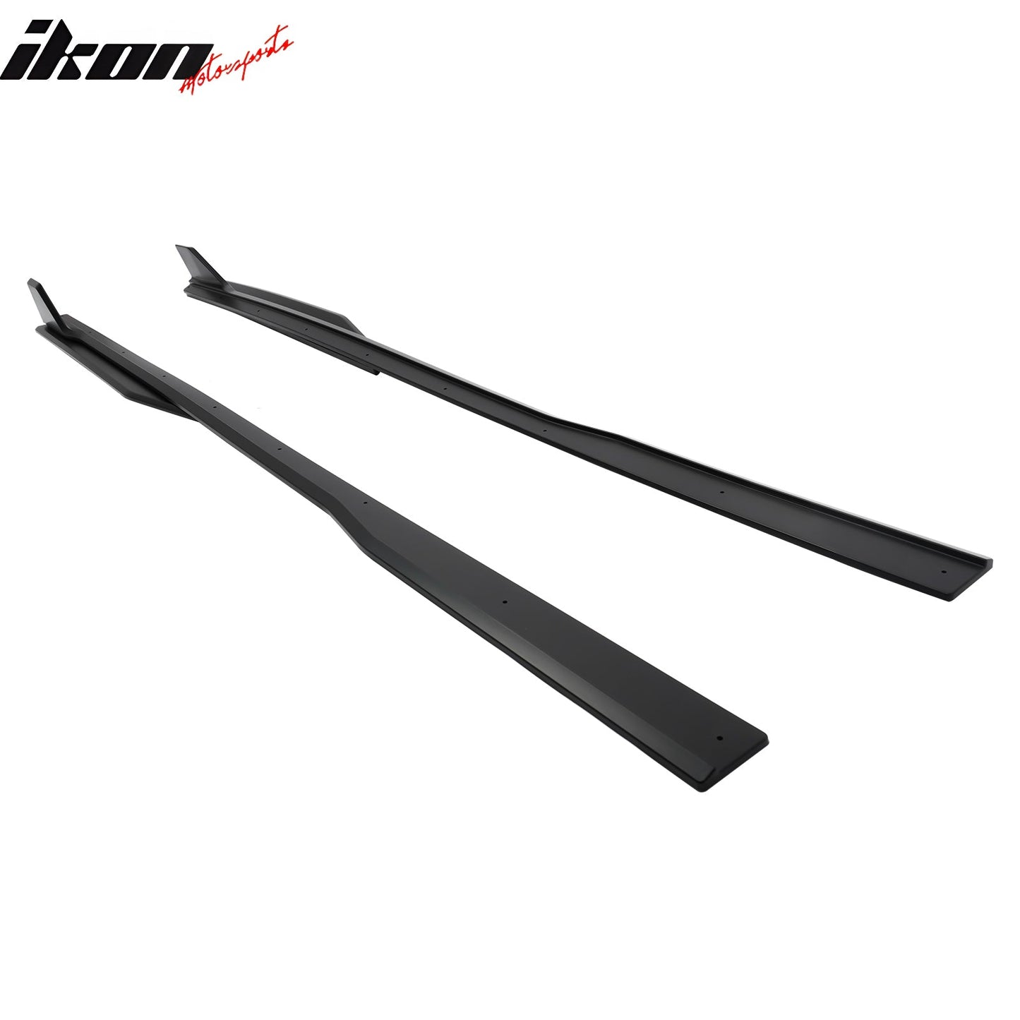 2024-2026 Ford Mustang Side Skirt GT500 Style Rocker Panel Matte Black