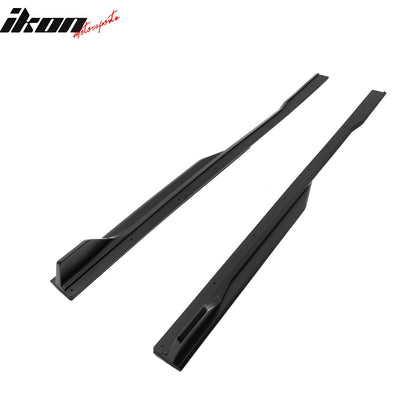 2024-2026 Ford Mustang Side Skirt GT500 Style Rocker Panel Matte Black
