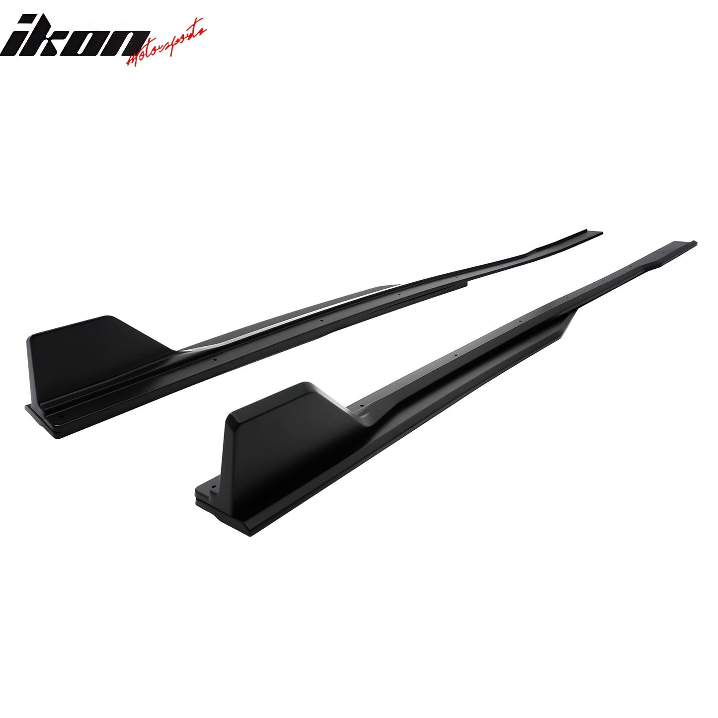 2024-2026 Ford Mustang Side Skirt GT500 Style Rocker Panel Matte Black