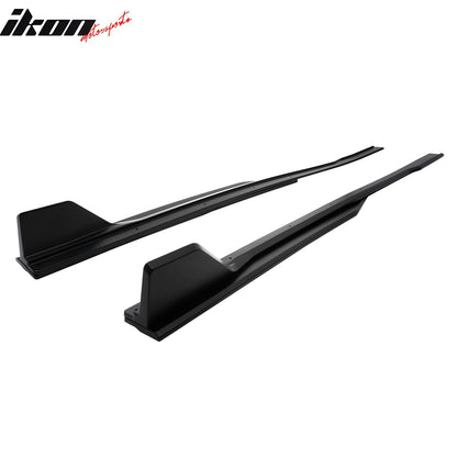 2024-2026 Ford Mustang Side Skirt GT500 Style Rocker Panel Matte Black