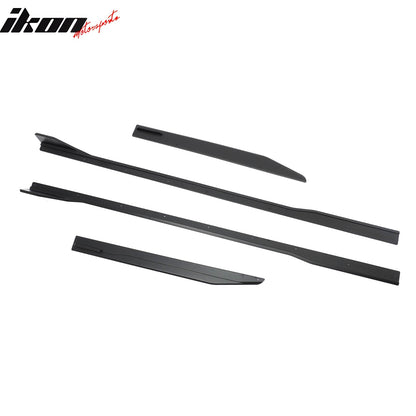 2024-2026 Ford Mustang Side Skirt GT500 Style Rocker Panel Matte Black