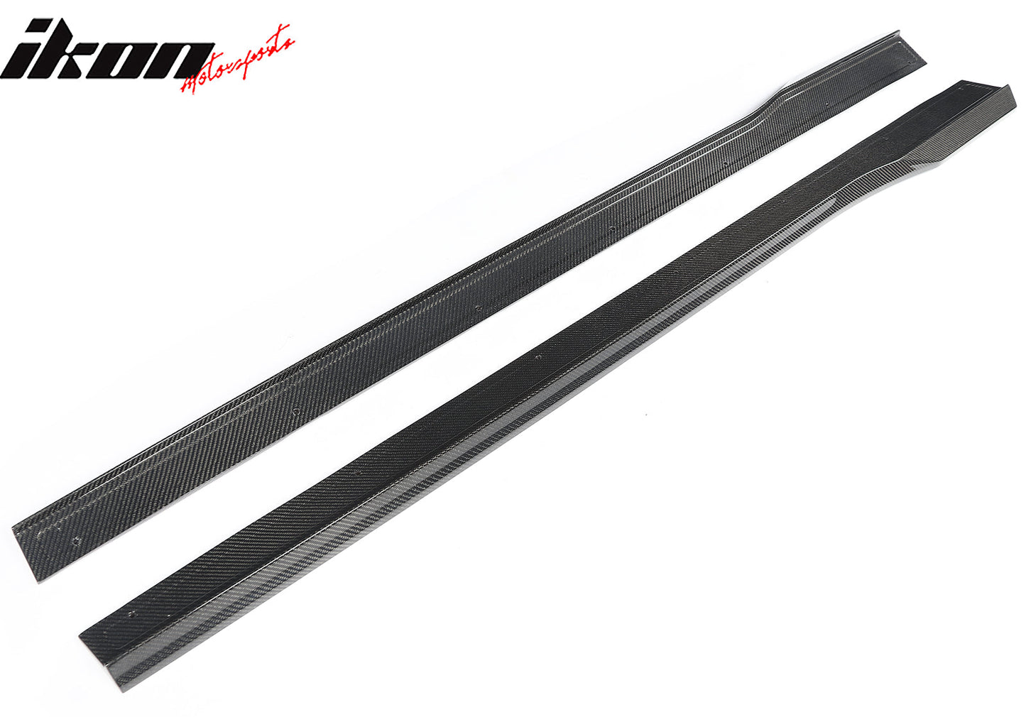 2024-2026 Ford Mustang R Style Carbon Fiber Side Skirts Splitters Pair