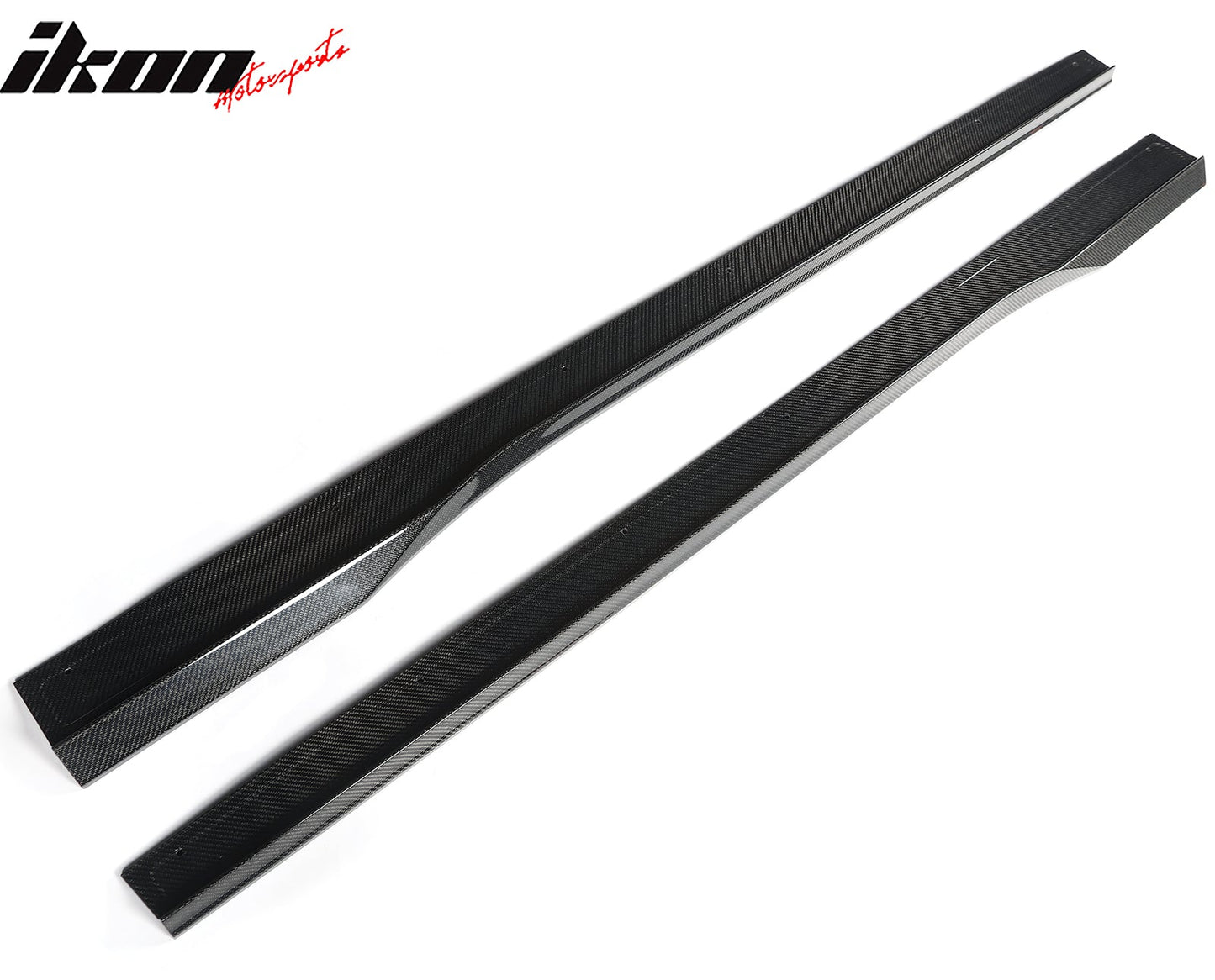 2024-2026 Ford Mustang R Style Carbon Fiber Side Skirts Splitters Pair