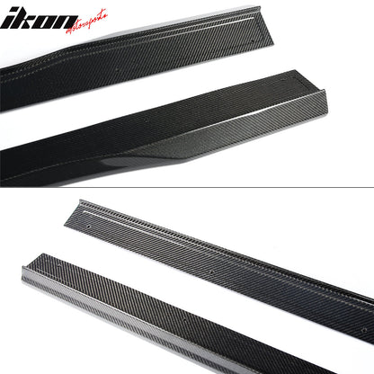 2024-2026 Ford Mustang R Style Carbon Fiber Side Skirts Splitters Pair