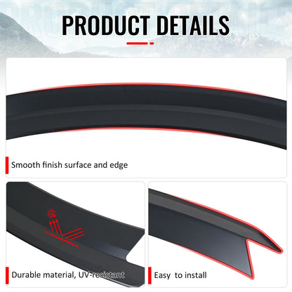 2024-2026 Ford Mustang S650 7th R Style Primer Black Trunk Spoiler ABS