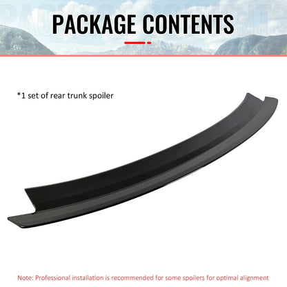 2024-2026 Ford Mustang S650 7th R Style Gloss Black Trunk Spoiler ABS