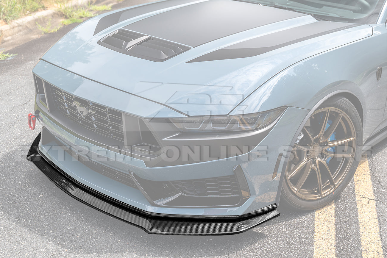 2024+ Ford Mustang Dark Horse DRY CARBON FIBER Front Splitter