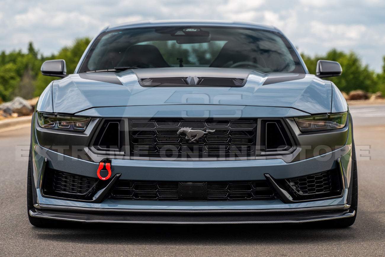 2024+ Ford Mustang Dark Horse DRY CARBON FIBER Front Splitter