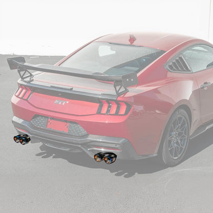 2024+ Mustang GT Muffler Delete Axle Back Quad Tips Exhaust