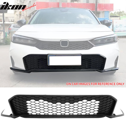 2025-2026 Honda Civic Matte Black Type R Front Bumper Lower Grille ABS