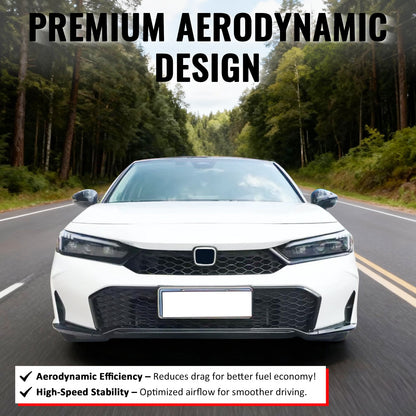 2025-2026 Honda Civic Matte Black Type R Front Bumper Lower Grille ABS