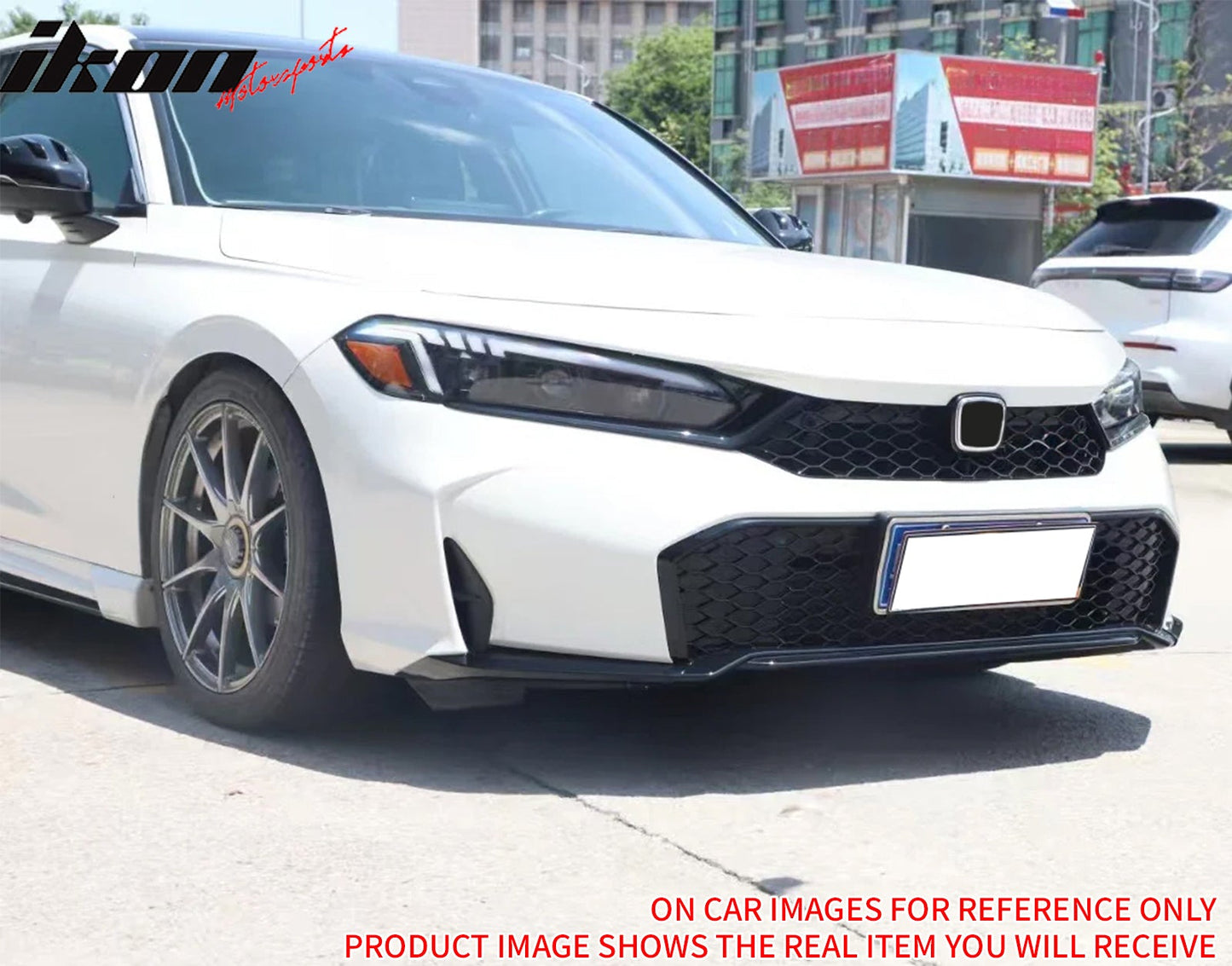 2025-2026 Honda Civic Matte Black Type R Front Bumper Lower Grille ABS