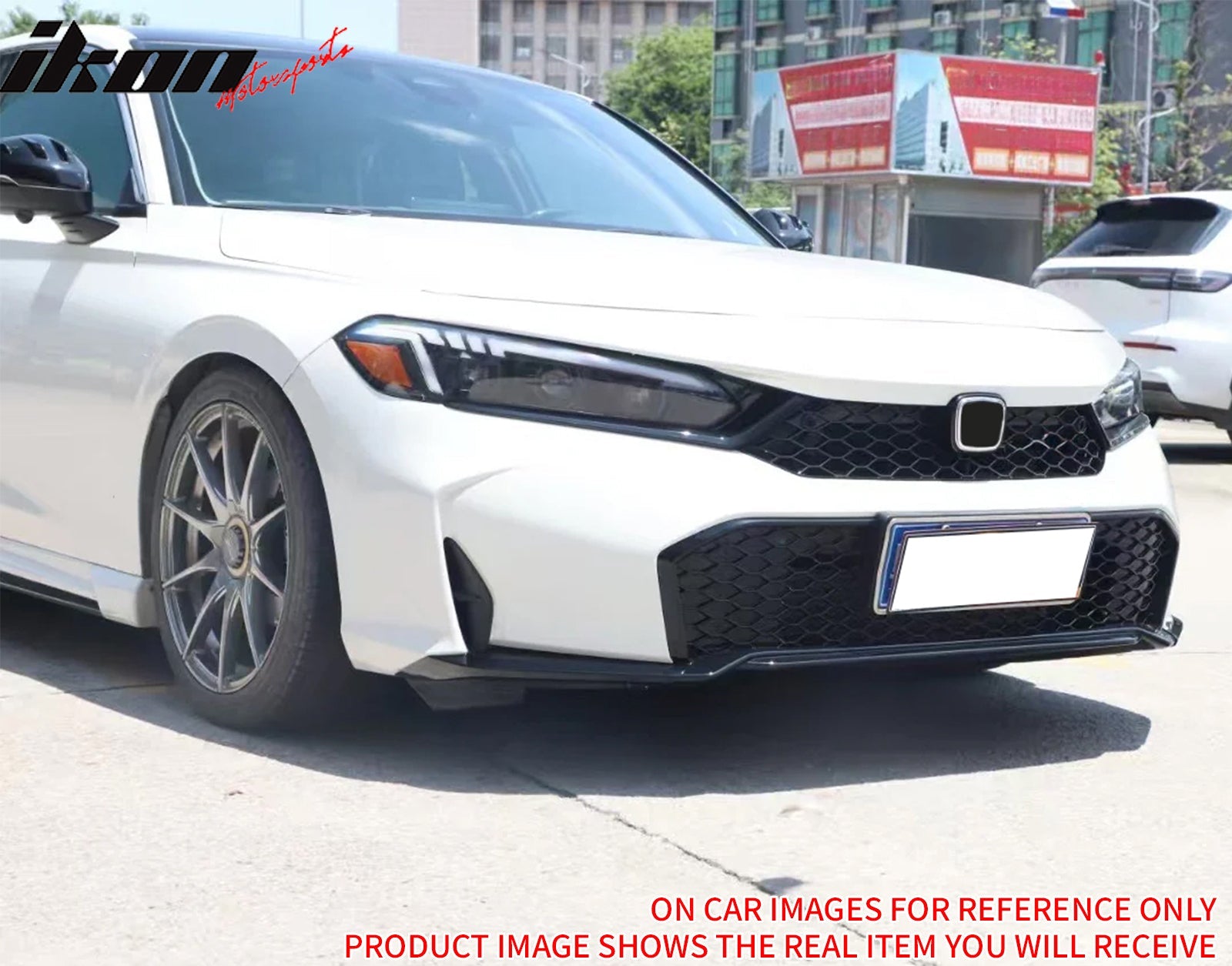 2025-2026 Honda Civic Matte Black Type R Front Bumper Lower Grille ABS