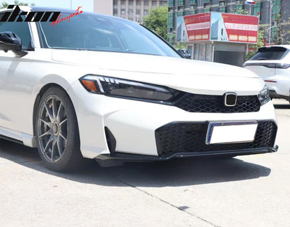 2025-2026 Honda Civic Gloss Black Type R Front Lower Upper Grilles ABS
