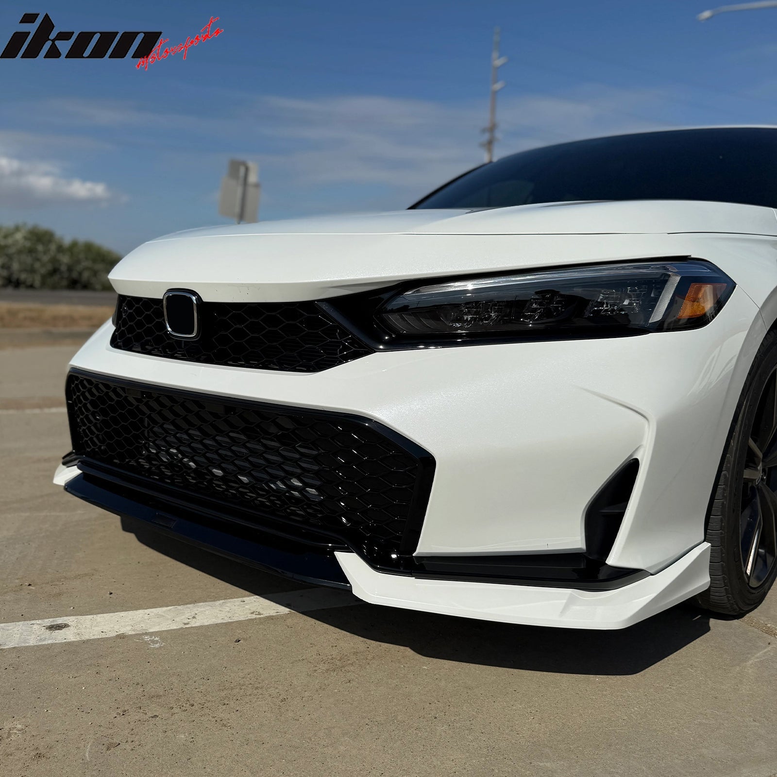 2025-2026 Honda Civic Gloss Black Type R Front Lower Upper Grilles ABS