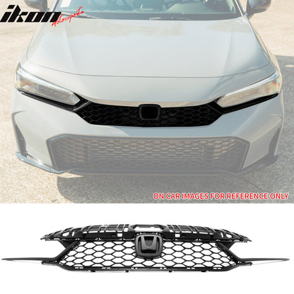 2025-2026 Honda Civic Matte Black Type R Front Lower Upper Grilles ABS
