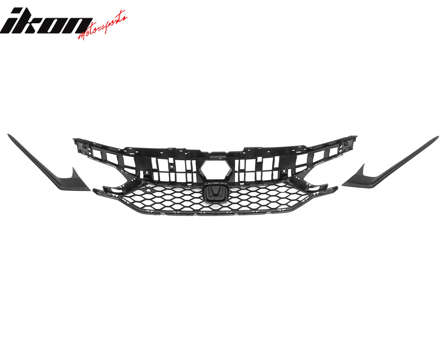 2025-2026 Honda Civic Matte Black Type R Front Lower Upper Grilles ABS