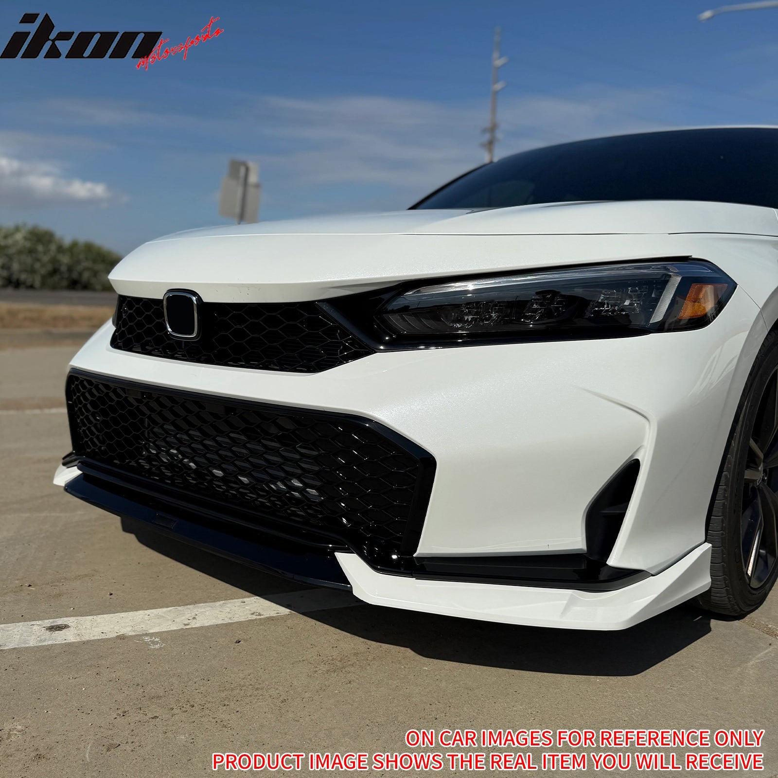 2025-2026 Honda Civic Front Bumper Upper Grille Matte Black Type R ABS