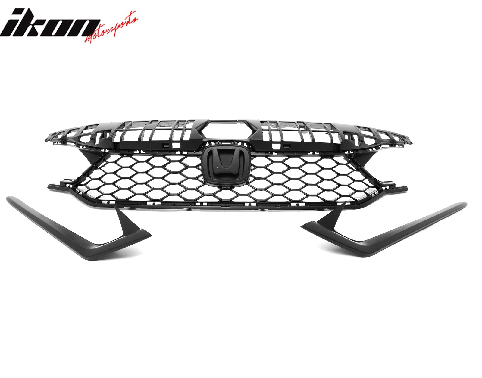 2025-2026 Honda Civic Front Bumper Upper Grille Matte Black Type R ABS