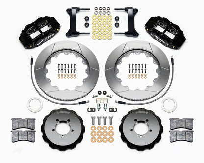 Wilwood FNSL6R 14in Front Kit Black - 2002-2021 Subaru WRX / 2004-2021 STI / 2003-2006 Baja / 1998-2013 Forester / 1994-2014 Impreza / 1994-2009 Legacy / 2000-2009 Outback