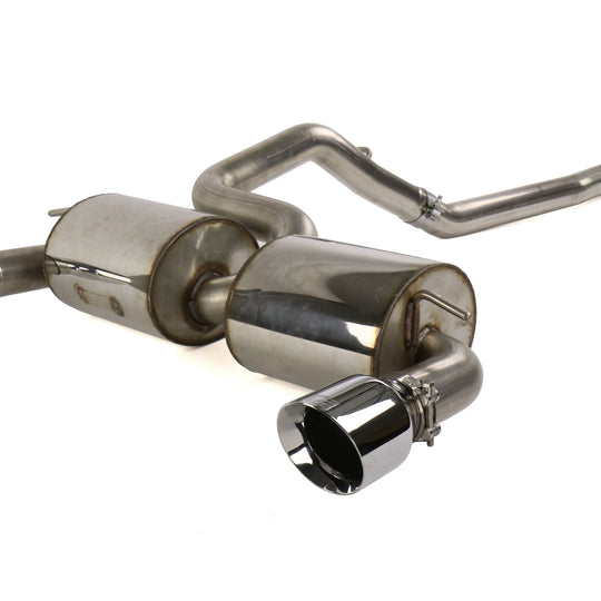 AWE Touring Edition  Non-Resonated Cat-Back Exhaust (Chrome Silver Tips) - 2016-2018 Ford Focus RS