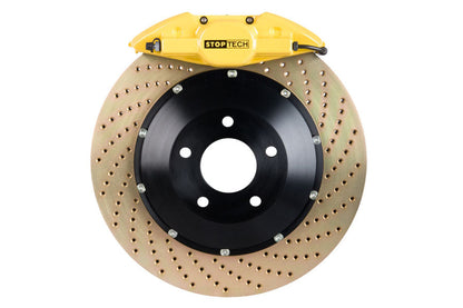 Stoptech ST-22 Big Brake Kit Rear 345mm Yellow Zinc Drilled Rotors - 2005-2017 Subaru STI