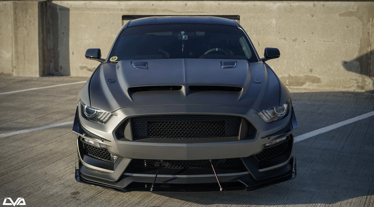 LVA 2015-2023 FORD MUSTANG GT350 FRONT SPLITTER V.1 (MP CONCEPTS BUMPER