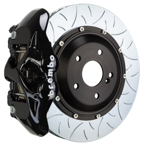 Brembo GT Systems Monobloc 4 Piston 345mm Type 3 Slotted Black - 2017-2020 Honda Civic Type R/SI