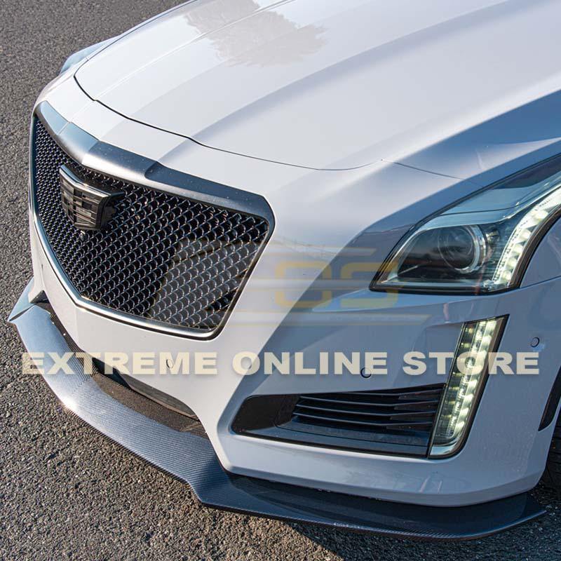 2014-19 Cadillac CTS Carbon Fiber Front Splitter & Side Skirts