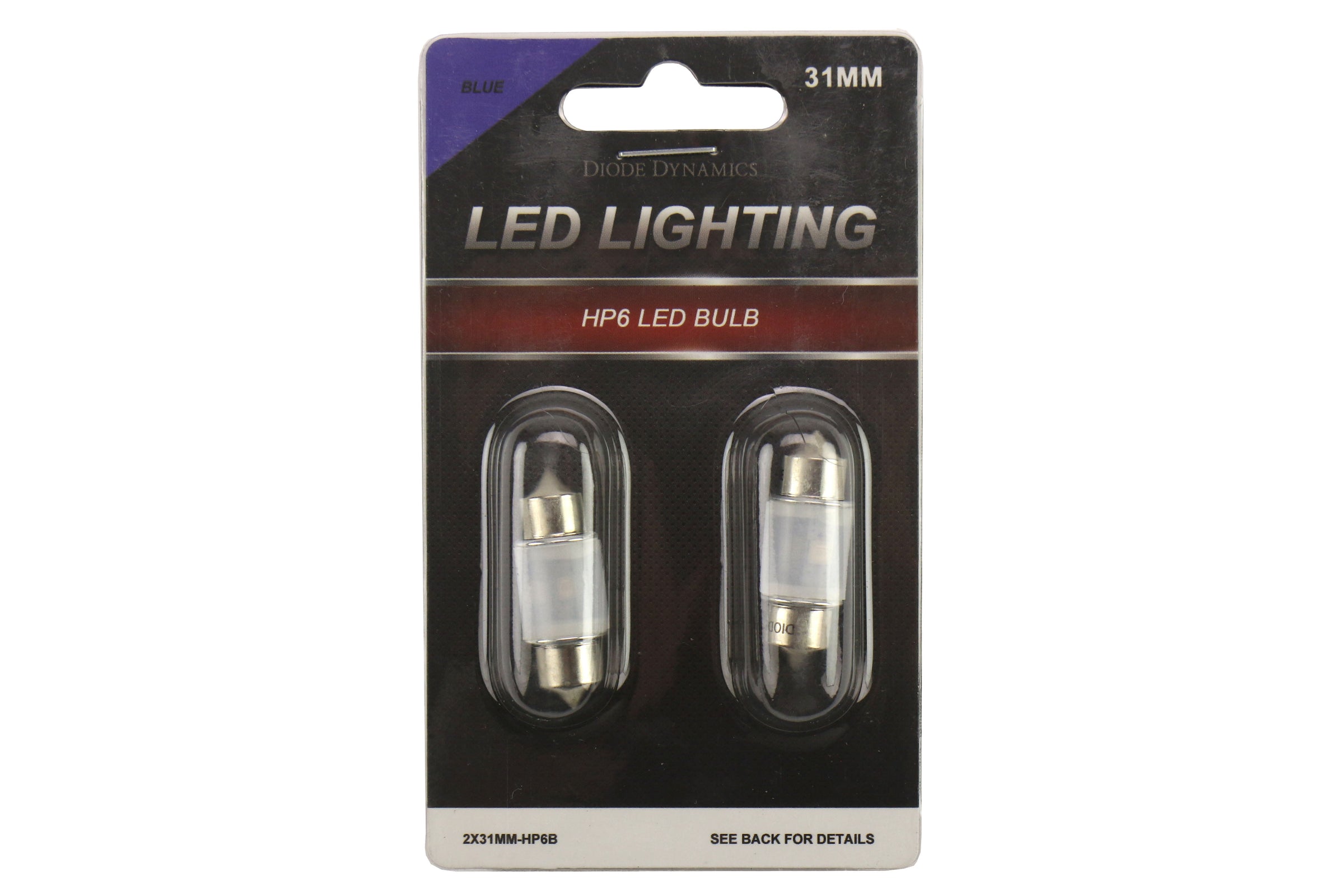 Diode Dynamics 31mm HP6 Blue Bulb Pair - Subaru Models (inc. 2015-2021 WRX / STI / 2003-2018 Forester)