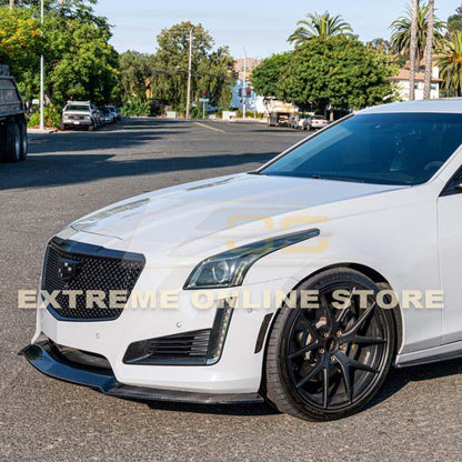 2014-19 Cadillac CTS Carbon Fiber Front Splitter & Side Skirts